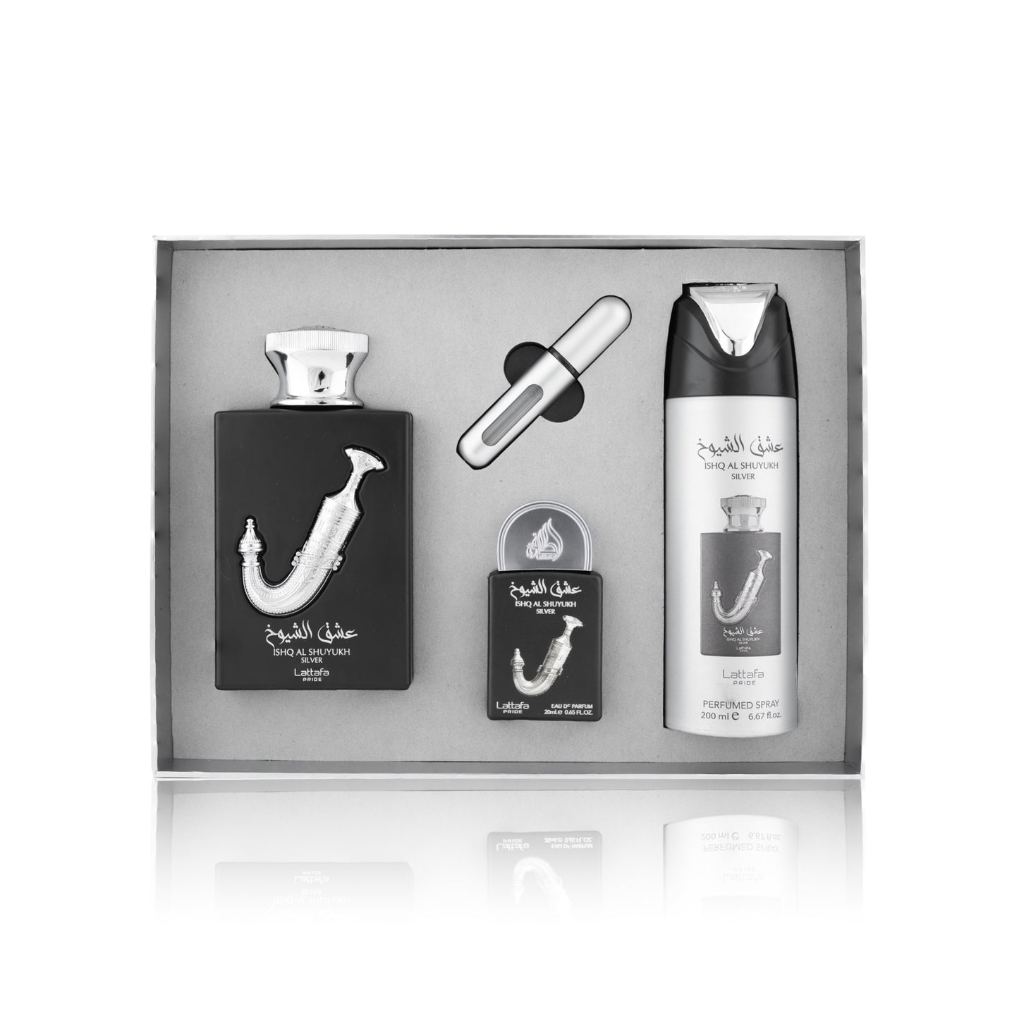 ISHQ AL SHUYUKH by Lattafa pride 3 piece gift set