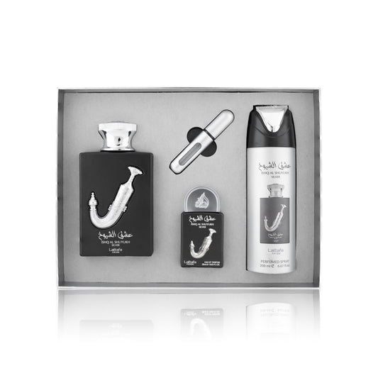 ISHQ AL SHUYUKH by Lattafa pride  3 piece gift set