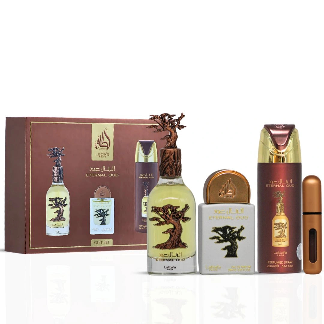 ETERNAL OUD by Lattafa pride 3-Piece Luxury Gift Set