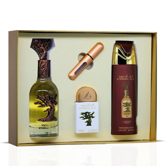 ETERNAL OUD by Lattafa pride 3-Piece Luxury Gift Set